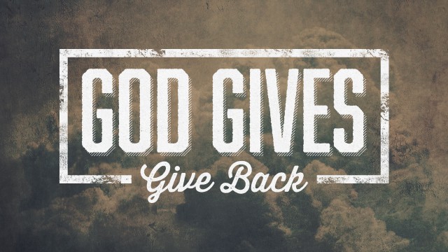 Giving To God!